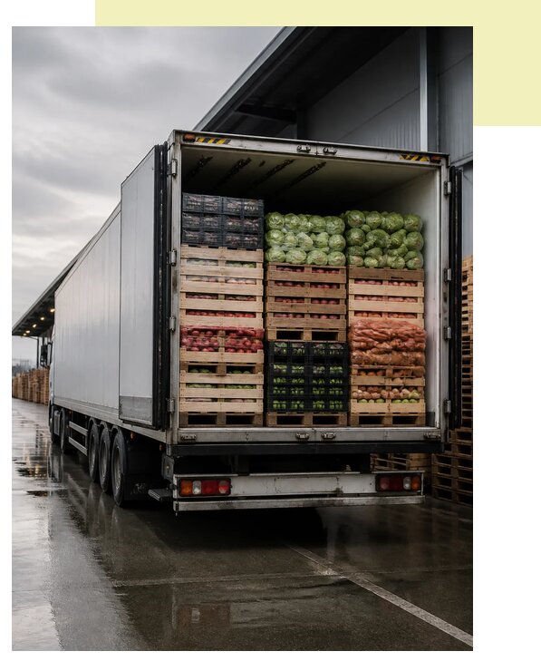 Перевозка плодоовощной продукции в Шебекино по цене от 5091 р. | Агросервис-Шбк